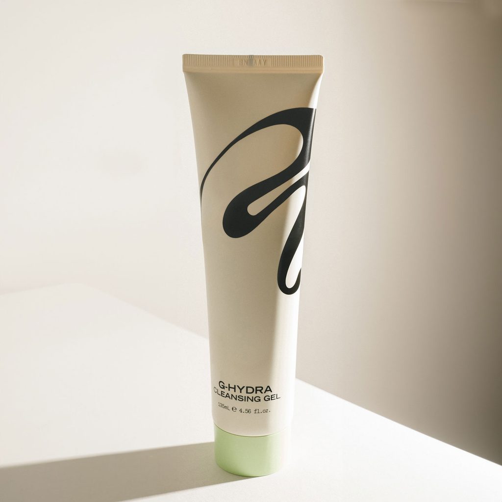 Skincare cosmetic tube packaging design featured in a design portfolio case study
